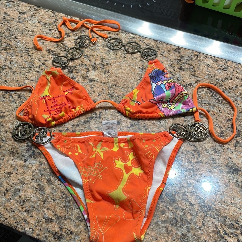 Vintage Ed Hardy cobra bikini